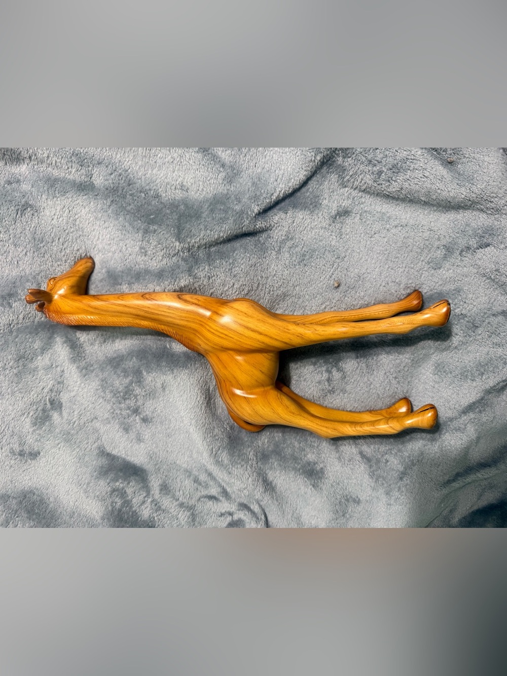 Hand-Carved Wooden Home Accent in Honey Brown - Unbranded
